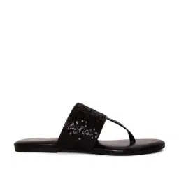 Aurelia Women's Zrory Black T-Strap Sandals-picture-13