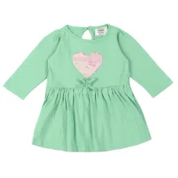 Mee Mee Kids Green Embellished Dress-image-44