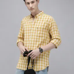 The Bear House Yellow Slim Fit Check Shirt-picture-17