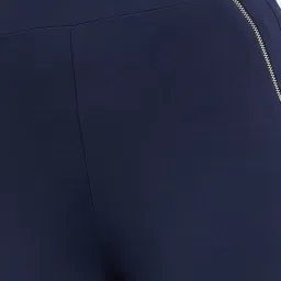 MADAME Navy Cotton Solid Jegging image 4