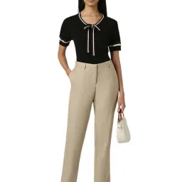 Van Heusen Black Plain Tops image 4