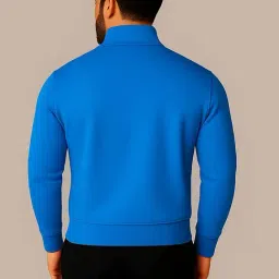 Mack Jonney Blue Fleece Regular Fit Sweatshirt image 2