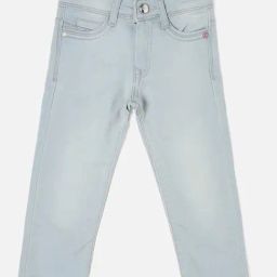 Allen Solly Junior Light Blue Solid Jeans-picture-36