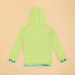 Pantaloons Junior Boys Sharp Green Cotton Printed Full Sleeves Sweatshirts & Hoodies image 4