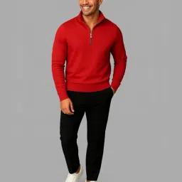 Mack Jonney Maroon Fleece Regular Fit Sweatshirt-picture-28