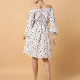 showoffff SHOWOFF White Printed A Line Dress image 4