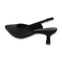 Allen Solly Women's Black Back Strap Stilettos image 4