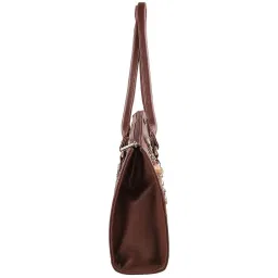 Cheemo Tan Floral Medium Shoulder Handbag image 4