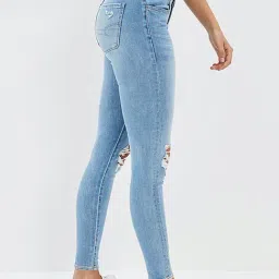 American Eagle Outfitters Blue Mid Rise Jeans image 3