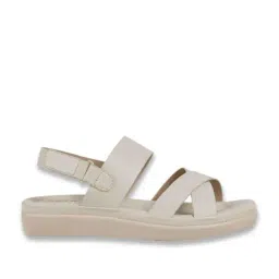 Metro Women's Off-White Back Strap Sandals image 3