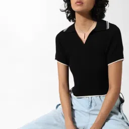 Only Black Regular Fit Polo T-Shirt-image-74