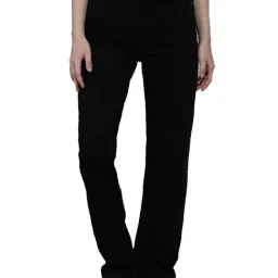 Calvin Klein Jeans Straight Washed Black Rinse Washed High Rise Jeans-picture-35