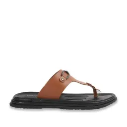 J. Fontini by Mochi Tan T-Strap Sandals image 3