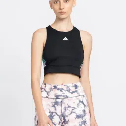 adidas Black Printed Training Bra-image-36