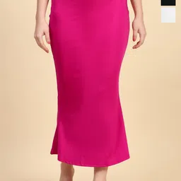 Trendmalls Women Pack Of 3 Stretchable Saree Shapewear-image-78