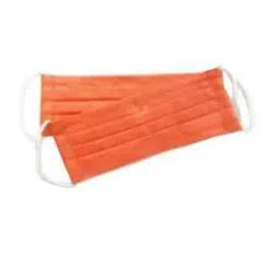 Ivillage 2 Pcs Large Cotton Orange 2 Layer Washable Face Mask Set Mask01L (Pack of 50) image 3