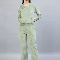 DELAN Hooded Pure Cotton Sweatshirt & Trouser With Top-picture-11