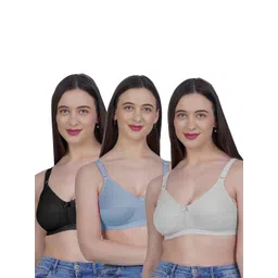SHYAM SONS FLAIR Women Pack of 3 Full Coverage Minimizer Bra image 5
