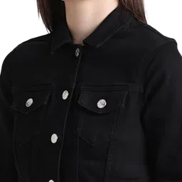 only Women's Cotton Blend Standard Length Jacket image 4