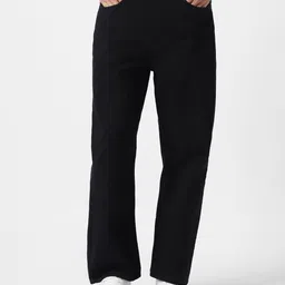 urbano fashion Men's Loose Baggy Fit Washed Jeans Non-Stretchable image 3