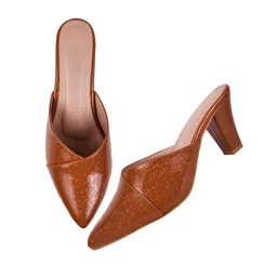 tryme Chunky Heel Bellies Women's Fashion Pointed Pump Shoes for Party and Formal Occasions image 1