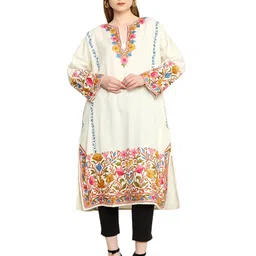craftbazar Kashmiri Embroidered Cashmilon Phiren Designer Multi image 1