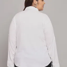 funday fashion Women Oversized Casual Rayon Shirt image 2