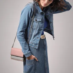 vero moda Women Lightweight Denim Jacket image 2