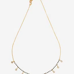 kushal's Fashion Jewellery White Gold Polished Copper Trendy Mangalsutra for Women, With Adjustable, Best with Casual Wear - 441321 image 5