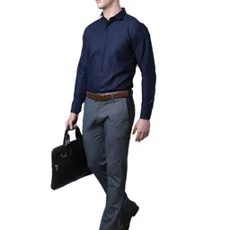 majestic man Slim Fit Cotton Blend Formal Shirts for Men image 4
