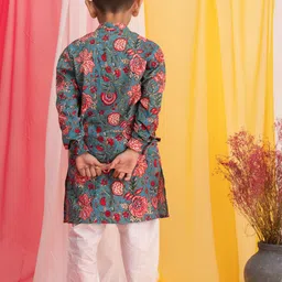 vastramay Cotton Boys Kurta Set image 4