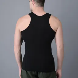 dollar bigboss Men's Solid Regular Fit Vest image 3