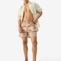 the souled store Official Disney: Maui Magic Above The Knee Cotton Boxer Shorts image 2