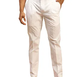 vastramay Men's - Pant Style Pyjama | Cotton Pleated Pant Style Pyjama For Men - Comfortable for Weddings, Festivals image 1