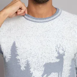 ewools Men's Winterwear Woolen Animal Print Cardigans Sweaters image 4