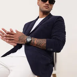 showoffff Men's Single Breasted Slim Casual Blazer image 2