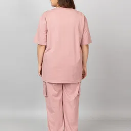 Kepa Plus Size Summer Co Ord Set for Women | Top and Lower Set with Stretchable Waistband | Stylish Airport Outfit for Women | Western Track Suit Co-Ord Set for Casual Wear image 5