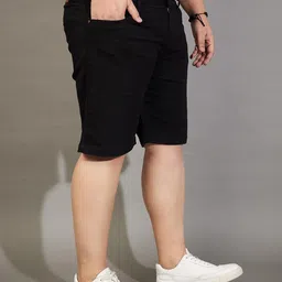 bigbanana Plus Size Men's Regular Fit Solid Shorts image 4