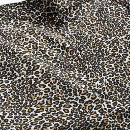 cottinfab Women Beige & Black Animal Print Shirt with Trousers image 3