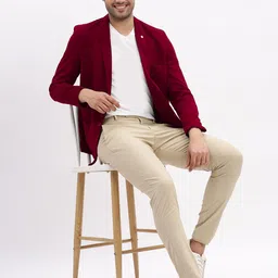 showoffff Men's Single Breasted Slim Blazer image 5
