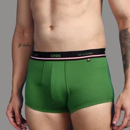 onn UK Classic Men's Combed Cotton Mini Trunk with Feather Touch Ultra Soft Waistband (Colors & Prints May Vary) image 4