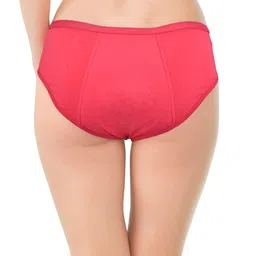 sochgreen Cotton Period Panty for Women, Reusable & Washable, Absorbent (up to 70ml) & Leakproof, Full Front Back Coverage- Hipster (1 pc) image 2