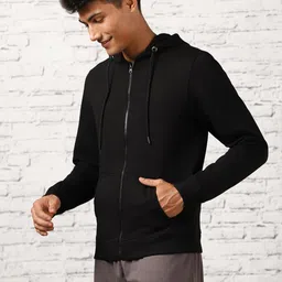 nobero Men's Cotton Blend Hooded Sweatshirt image 3