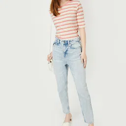 max Women's Striped Regular Fit T-Shirt image 2
