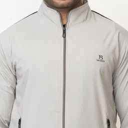 tweunboy Casual Winter Wear Jackets For Men || Men's Solid Wind Cheater Jacket With Zipper || Ribbed Waist And Ribbed Wrist Cuffs For Perfect Fit || Casual And Sports Jacket (WC601) image 3