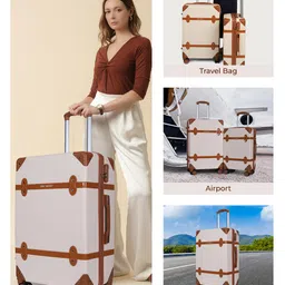 mini wesst Carry-On Cabin Luggage Trolley Bag | Lightweight Travel Suitcase with 360° Spinner Wheels | Durable and Spacious | Ideal for Business, Vacation and Weekend Trips image 2