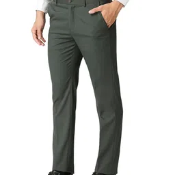 saintx Men's Premium Stretchable Formal Trouser with Techno Flex Waistband | Slim Fit Pants | Italian Design | Office Wear/Executive Wear image 1
