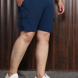 bigbanana Plus Size Men's Regular Fit Solid Shorts image 4