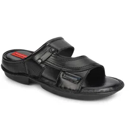 fashion victim men's luxury genuine leather(lab tested) highly cushioned sleeper/sandals for men image 1