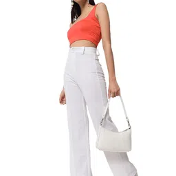 kotty Women's Regular Fit Mid Rise Pants image 4